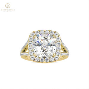 Rosette Halo Promise Ring