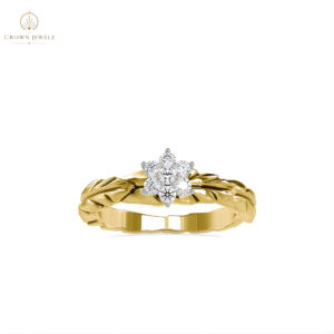 Laurel Gold Sculpted Band