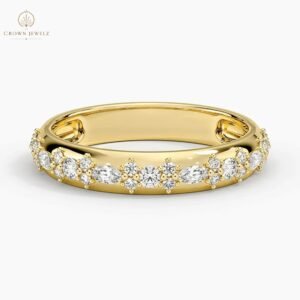 Mosaic Nadia Lab Diamond  Ring in 14K Yellow Gold