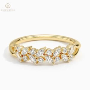 Jardiniere Lab Diamond  Ring in 14K Yellow Gold