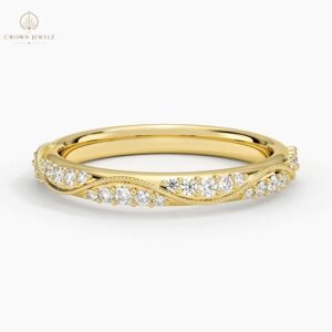Camellia Milgrain 2.5mm  Diamond Ring (1/4 ct. tw.) in  14K Yellow Gold