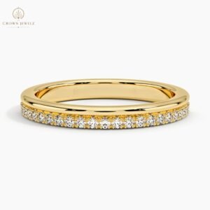 Alina Double Band Diamond  Ring in 14K Yellow Gold