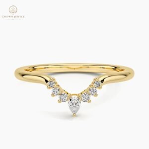 Lunette Lab Diamond Ring  (1/10 ct. tw.) in 14K  Yellow Gold
